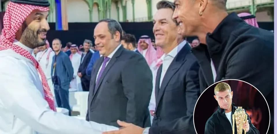 Meeting with notable figures at event venue