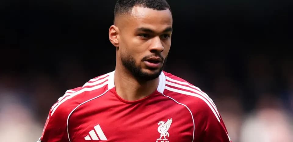 Player wearing Liverpool kit during match