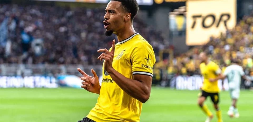 Player celebrating a goal during a match