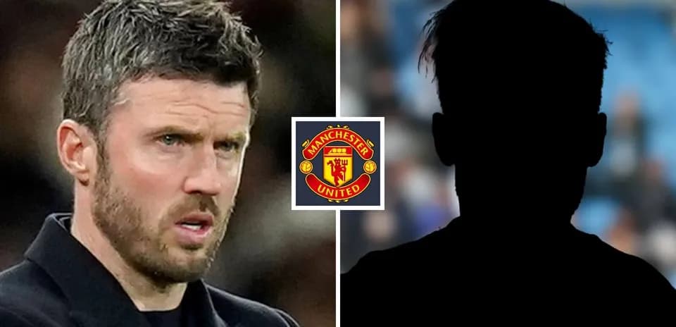 Football manager with Manchester United logo background