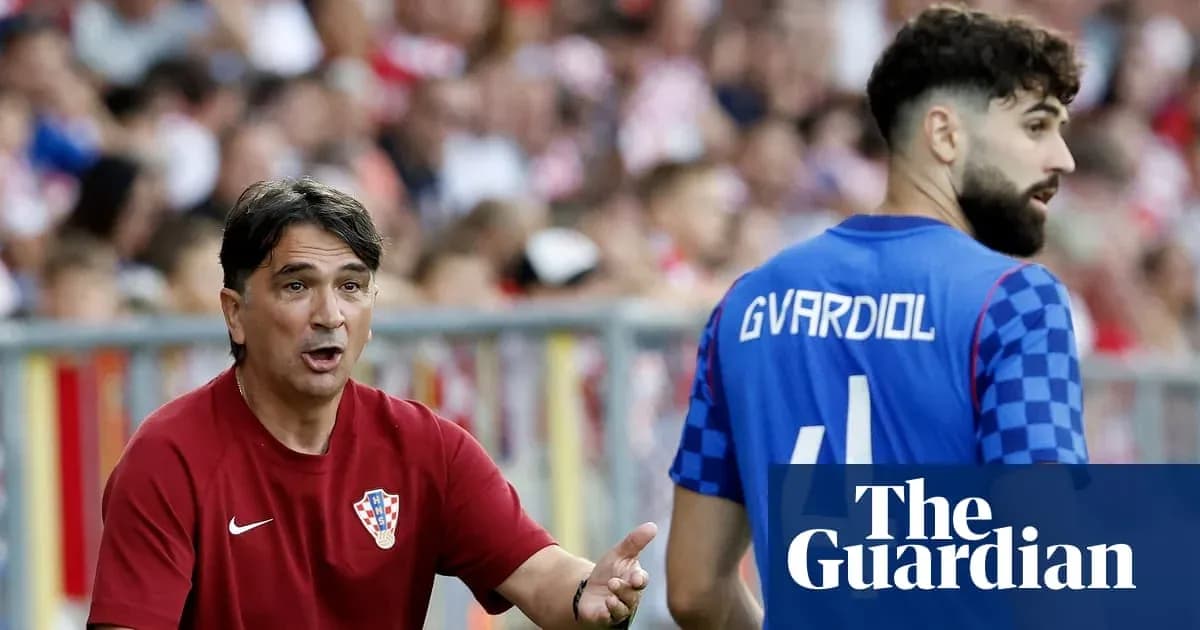 Croatia coach instructing player during match