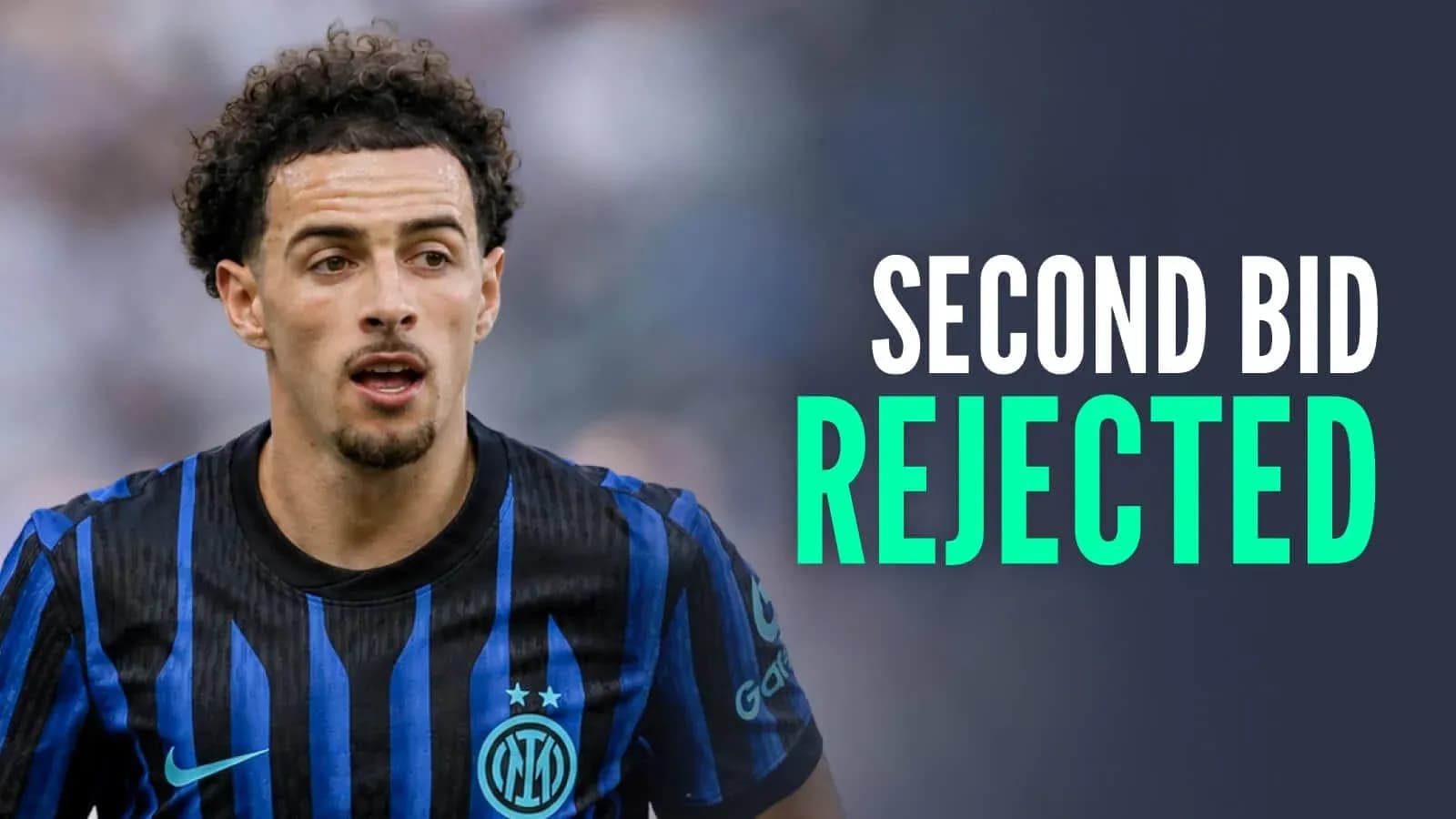 Player in Inter Milan jersey during match