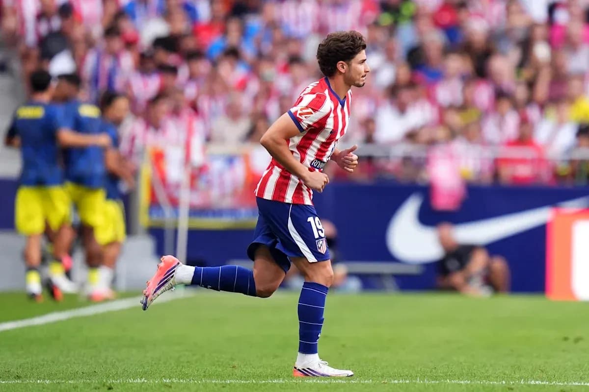 Player running on the field during a match
