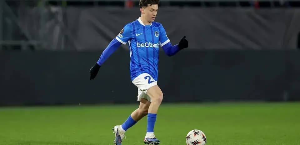 Player dribbling the ball on the field