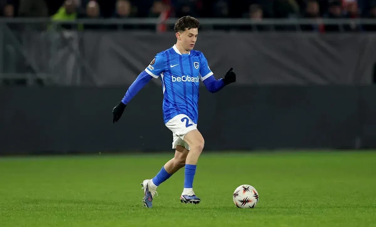Player dribbling the ball on the field