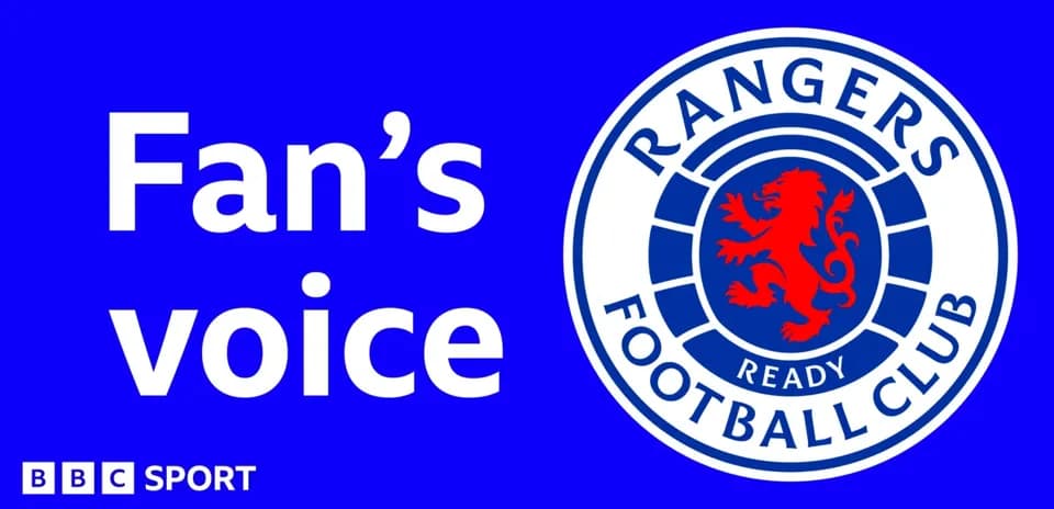 Rangers Football Club logo with text 'Fan's voice'