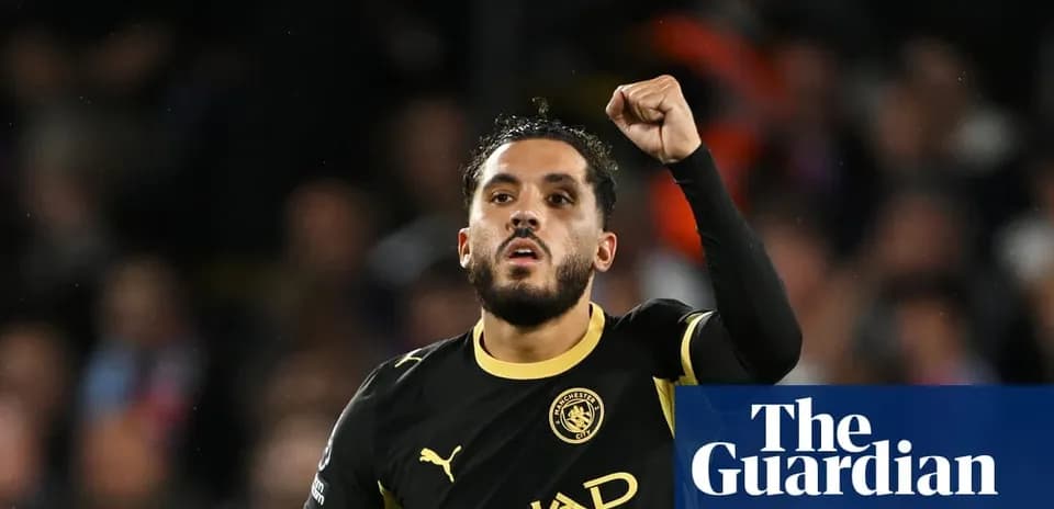 Player celebrating after scoring a goal for Manchester City