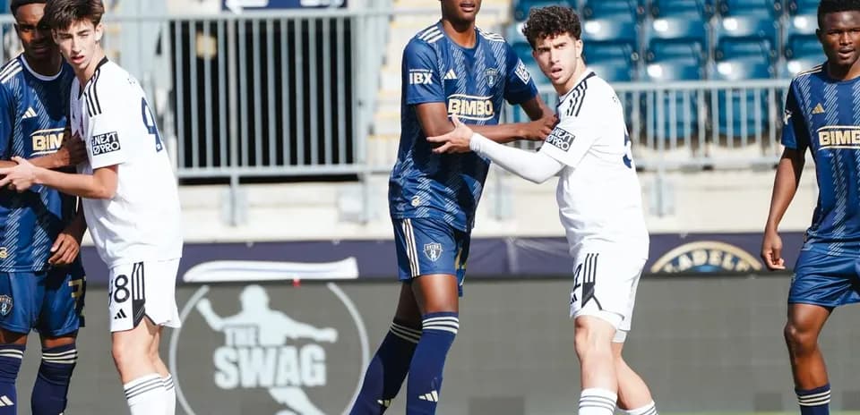 Players in action during Toronto II vs Philadelphia Union II
