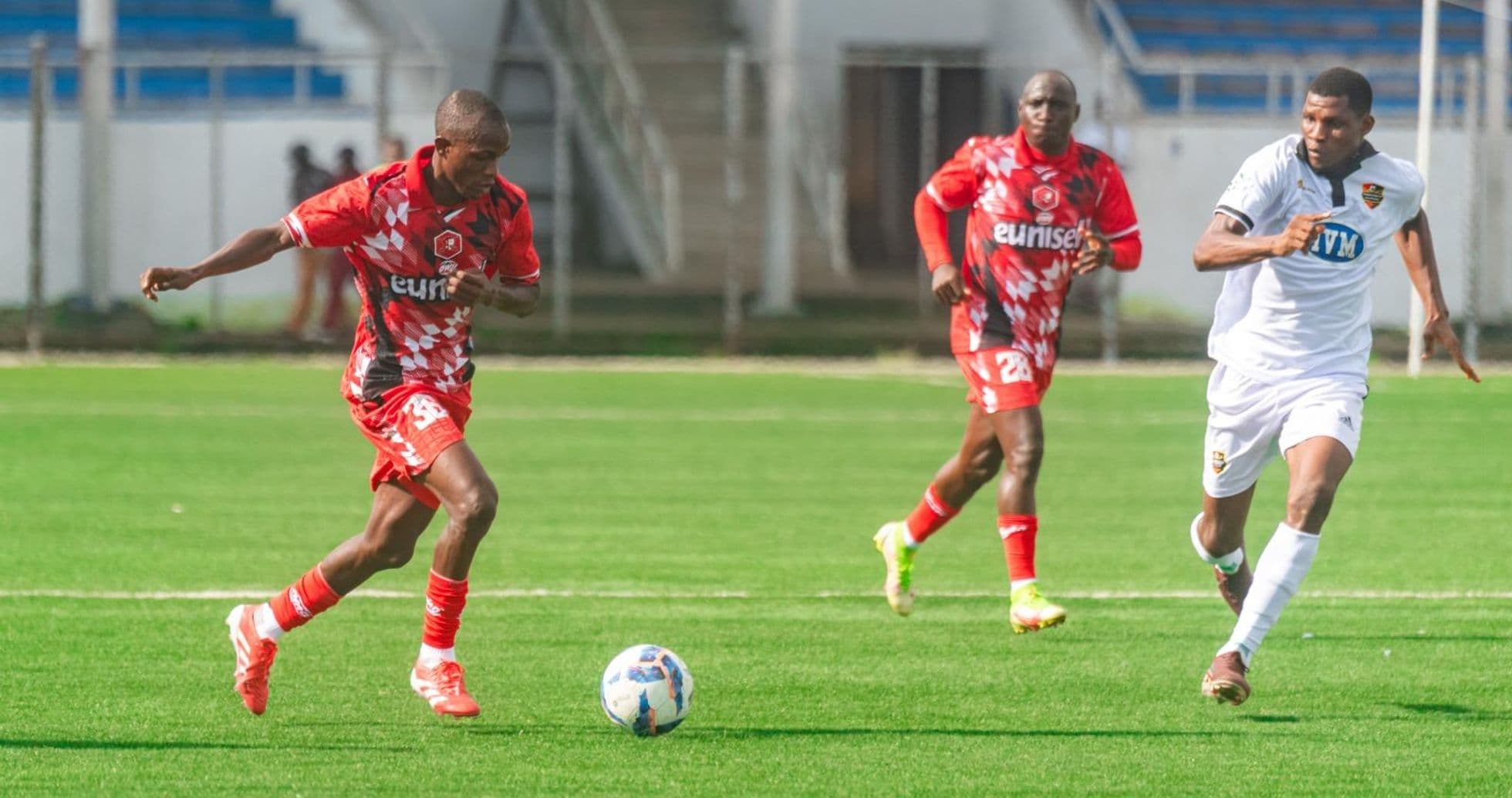 Kano Pillars players in action against Doma United