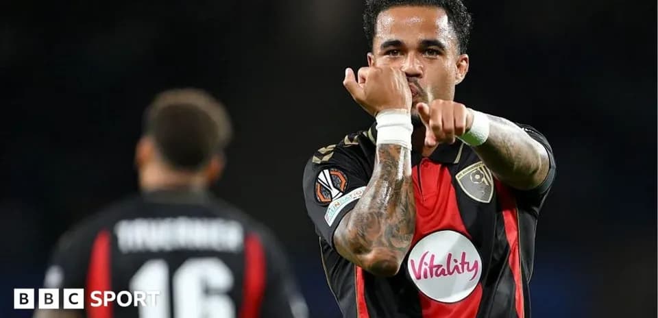 Player celebrating with hand gesture during match