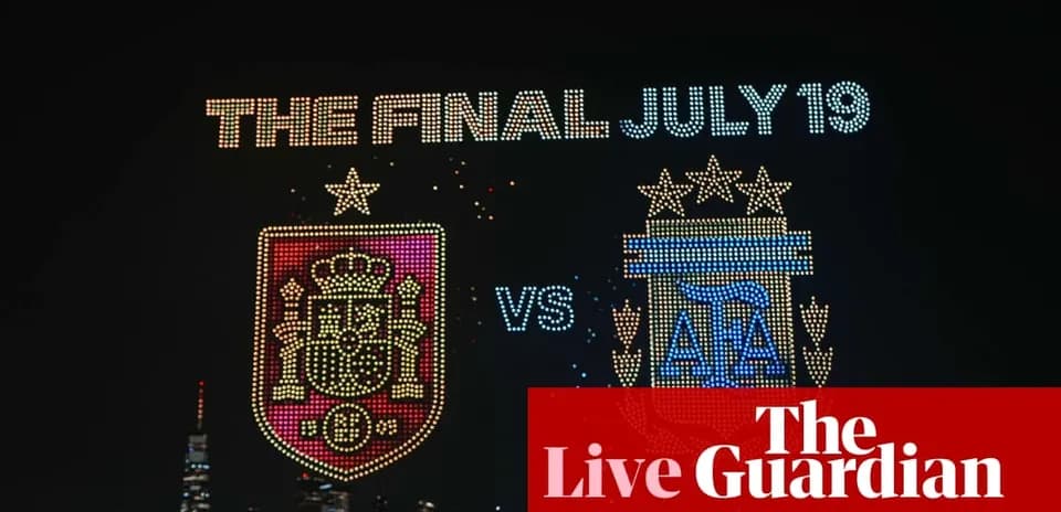 Spain vs Argentina final announcement display