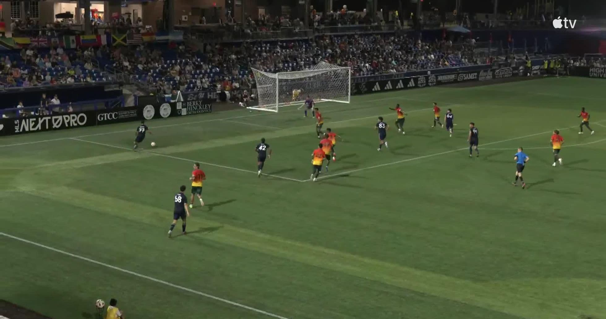 New York City II attacking during MLS Next Pro match