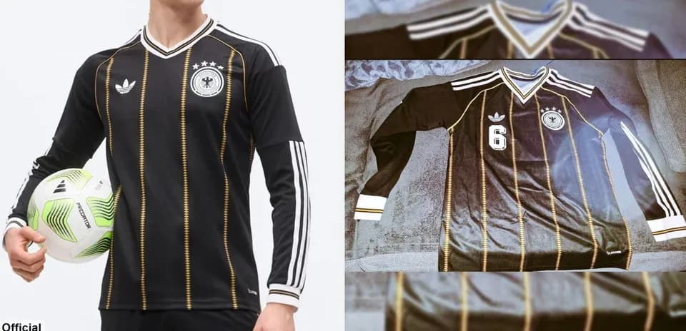 Black Germany national team jersey with player number 6