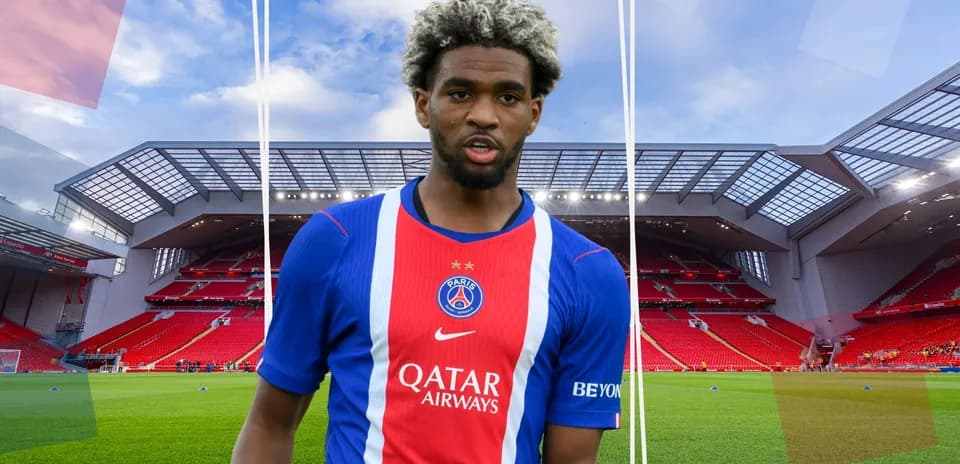 Player in Paris Saint-Germain kit at stadium