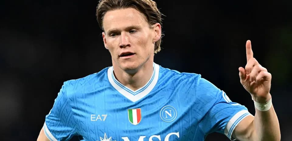 Napoli player celebrating a goal during match