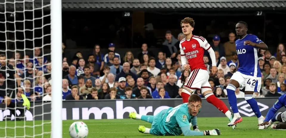 Player celebrating after scoring during match