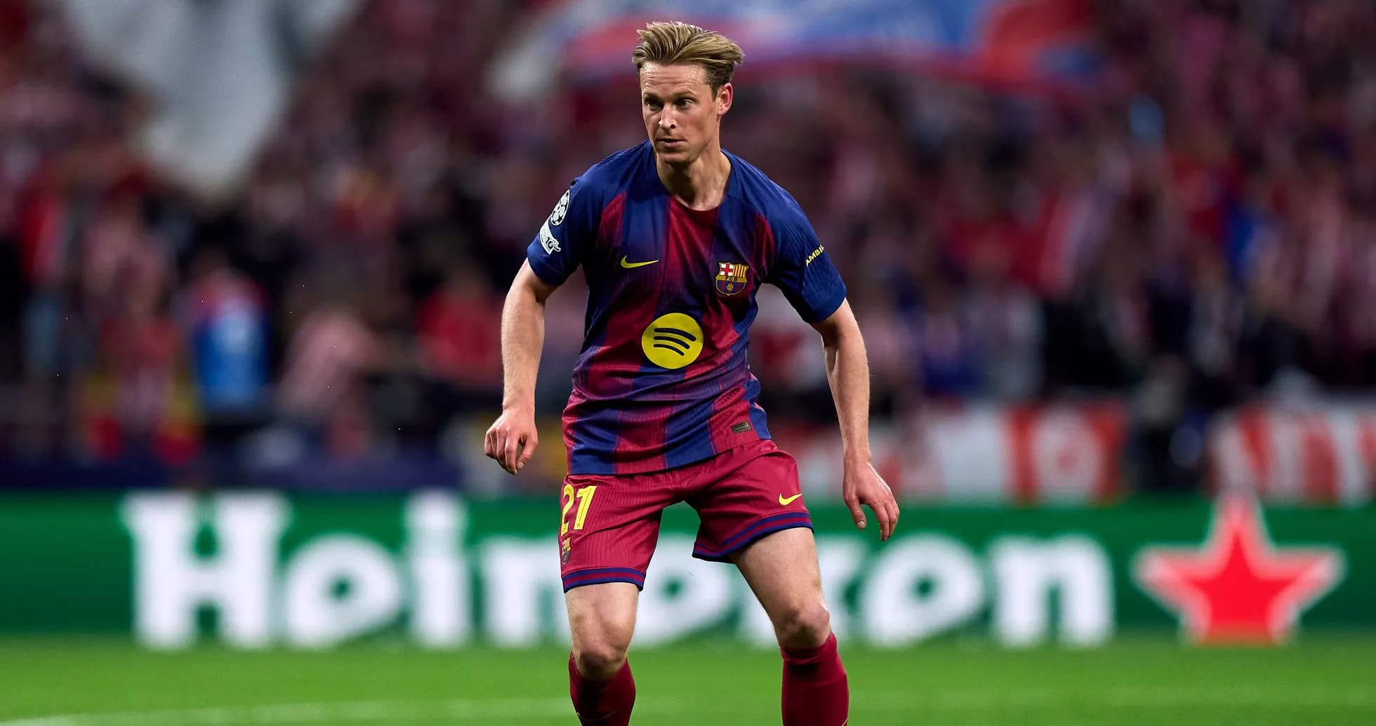Player in Barcelona kit during a match