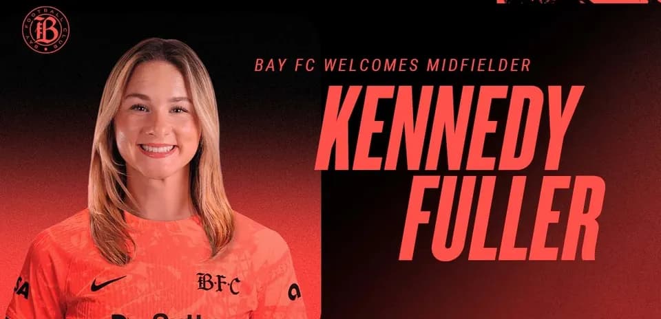 Kennedy Fuller in Bay FC jersey, smiling