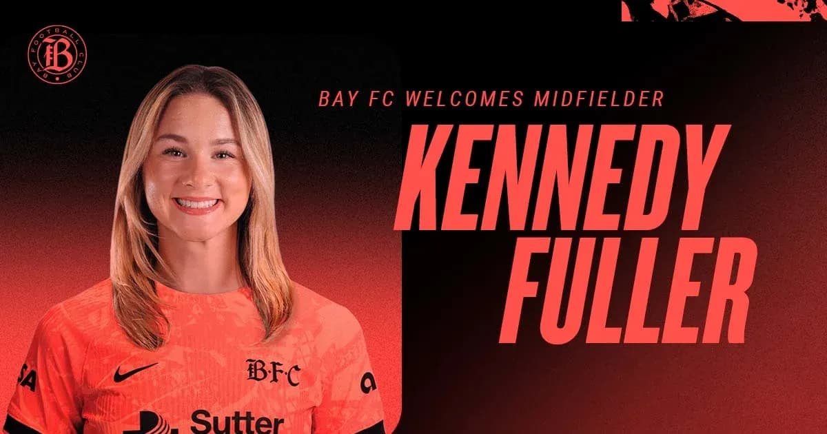 Kennedy Fuller in Bay FC jersey, smiling