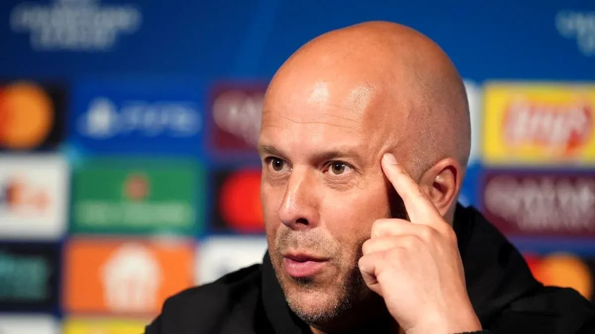 Manager speaking at UEFA Champions League press conference