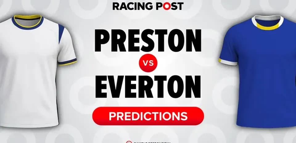 White and blue jerseys for Preston vs Everton predictions
