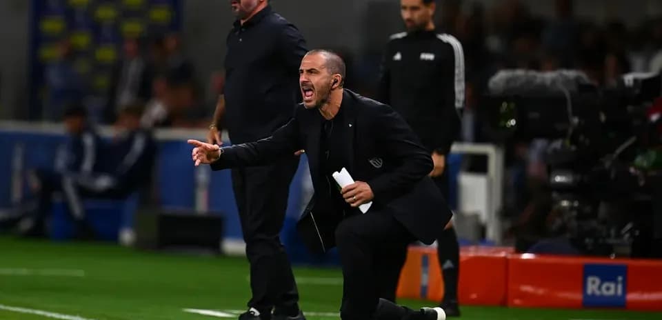 Coaches directing players during a match from sidelines