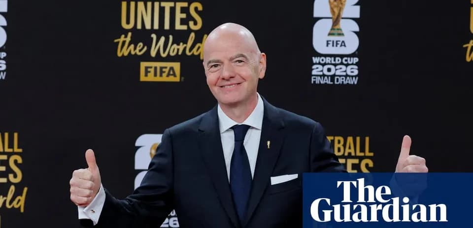 Man giving thumbs up at FIFA World Cup draw
