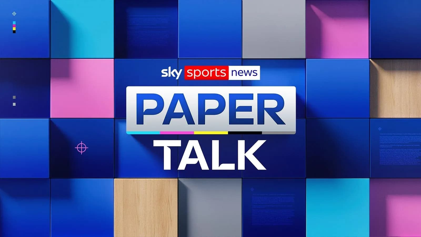 Sky Sports News Paper Talk graphic background