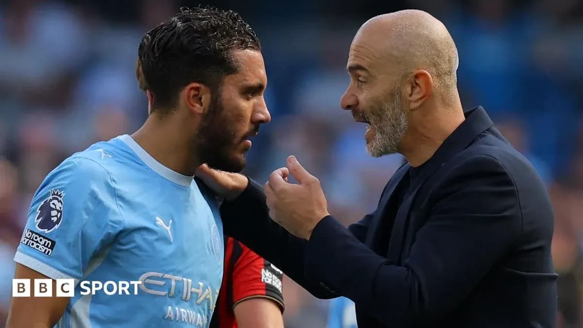 Manager instructing player during match discussion