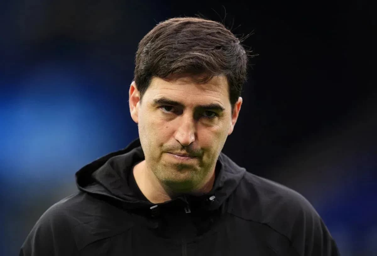 Coach looking serious during match preparation