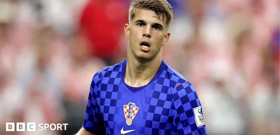 Player wearing Croatia jersey during a match