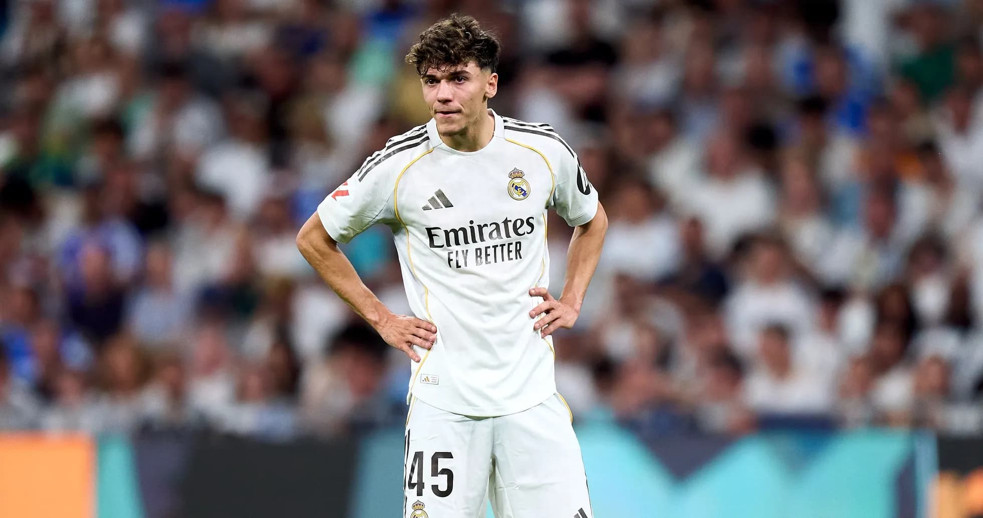 Real Madrid player on field during match