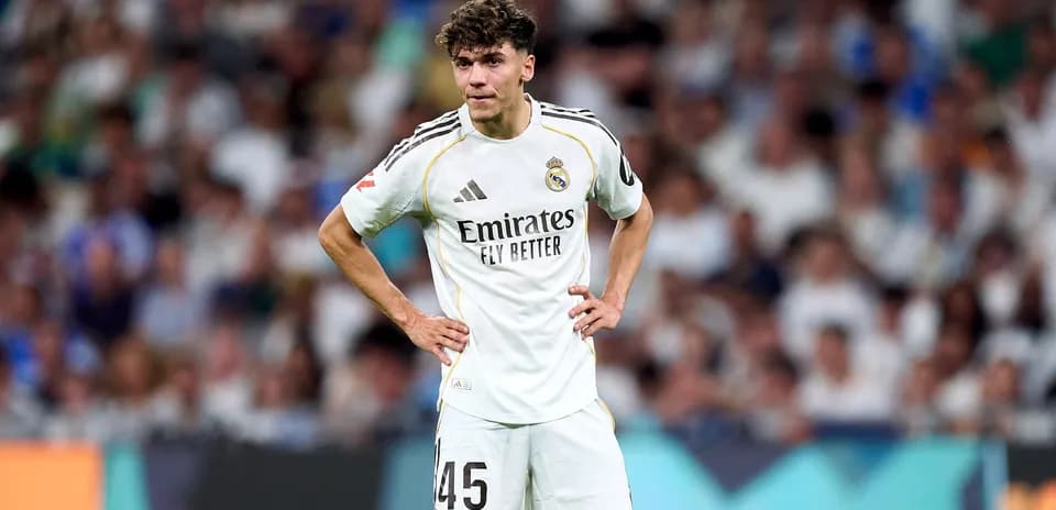 Real Madrid player on field during match