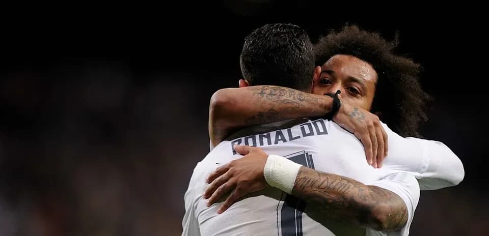Players embracing during a match celebration