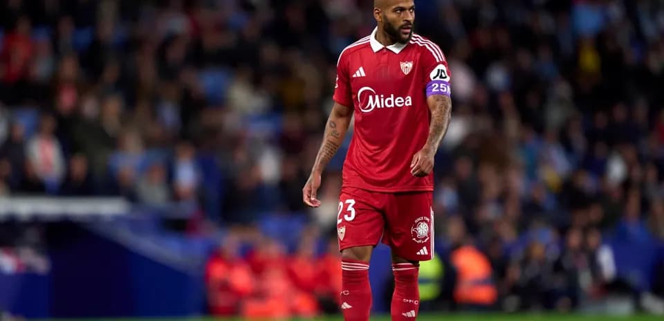 Sevilla player in action during La Liga match