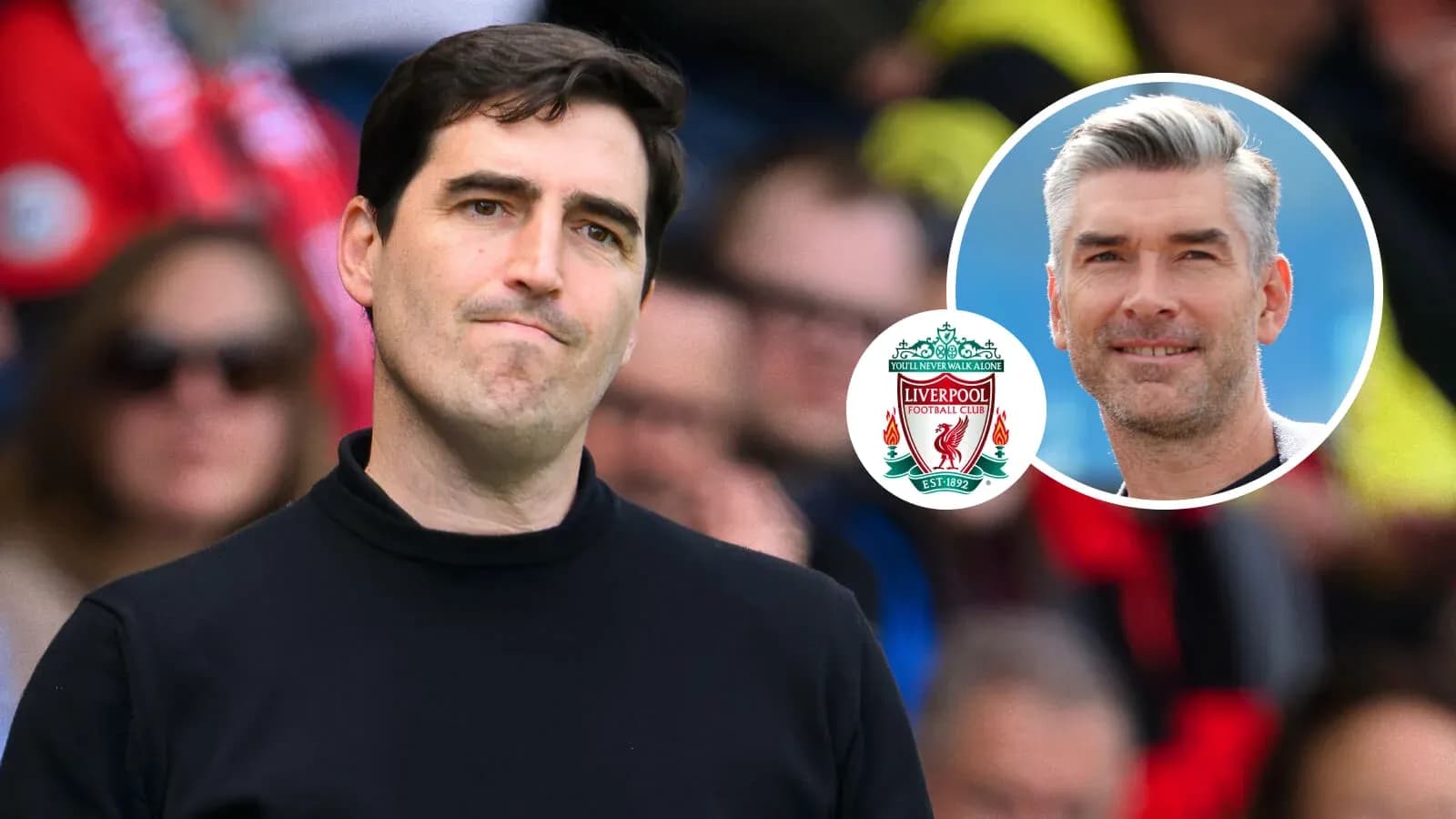 Coach looking concerned during match with Liverpool logo