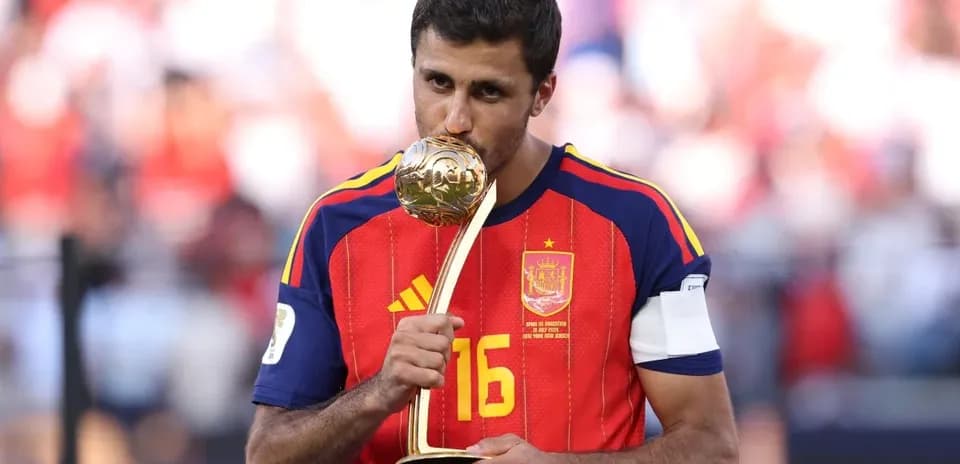 Player holding trophy after winning tournament