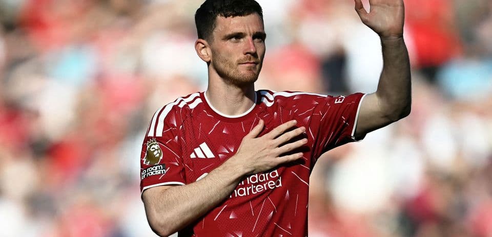 Player waving with hand over heart in jersey