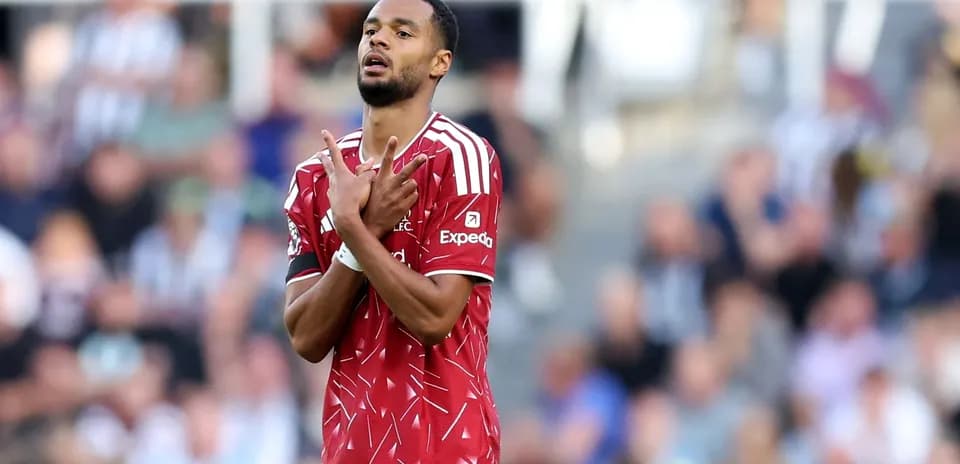 Player gesturing during match at stadium