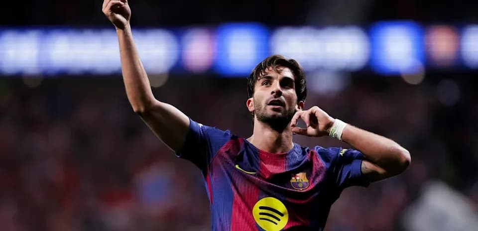 Player celebrating a goal for FC Barcelona