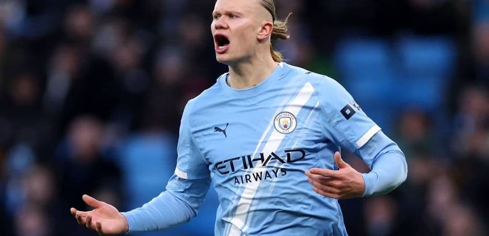 Player reacting during match in blue jersey