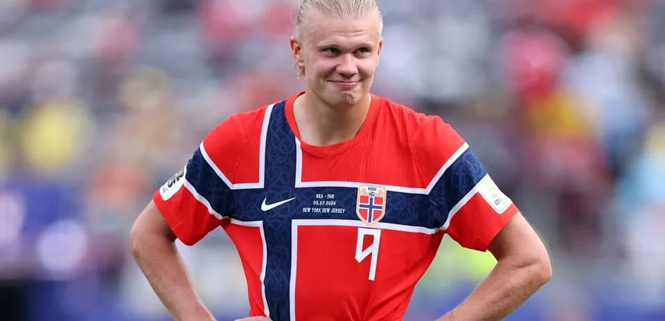 Player wearing Norway jersey during a match