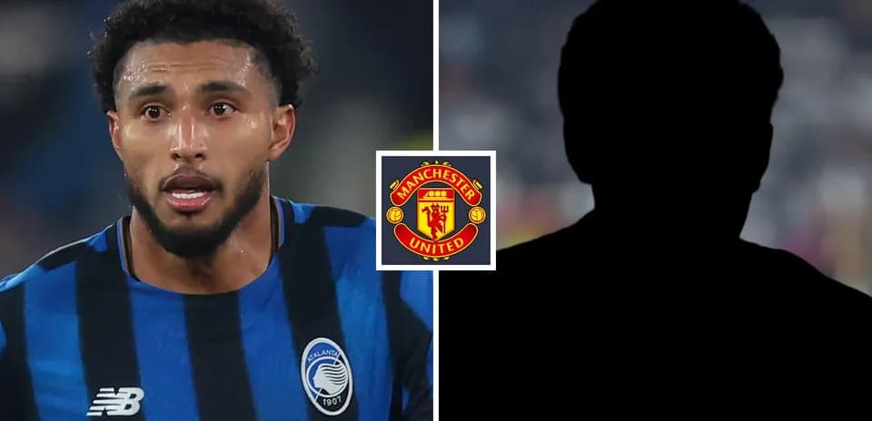Player in Atalanta jersey with Manchester United logo