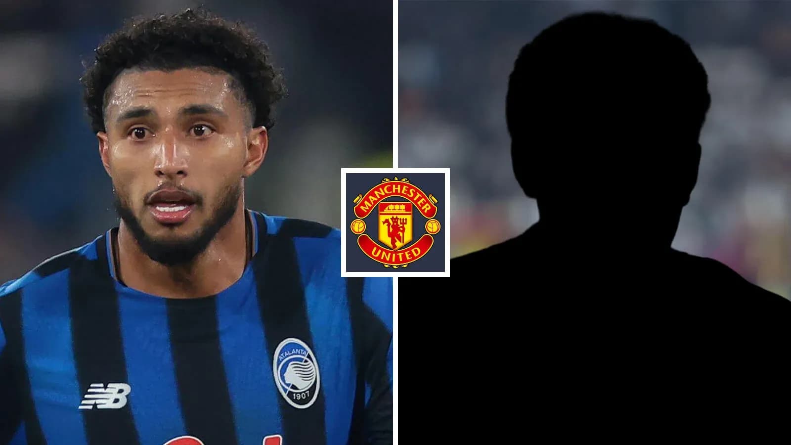 Player in Atalanta jersey with Manchester United logo