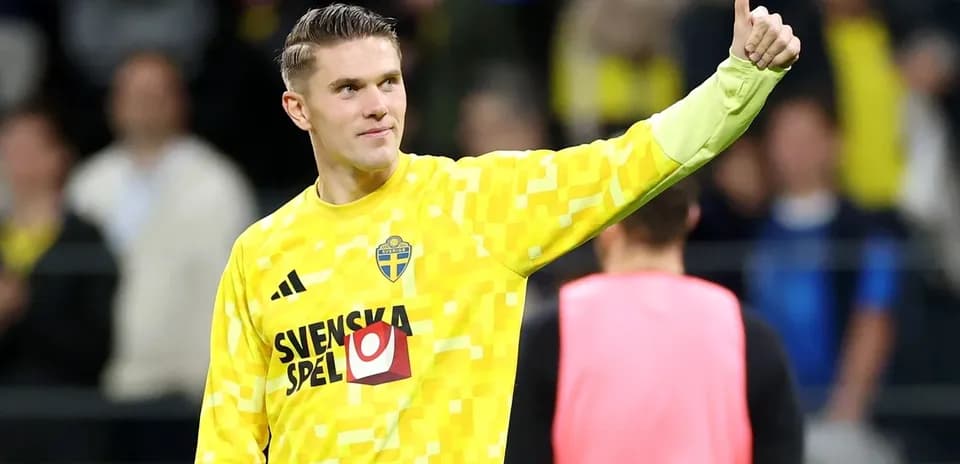 Goalkeeper gesturing positively after the match