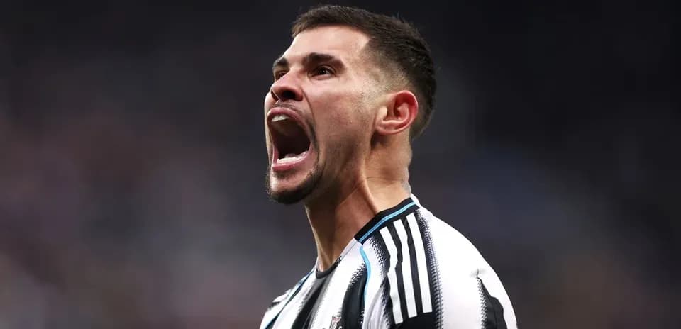 Player celebrating passionately on the field
