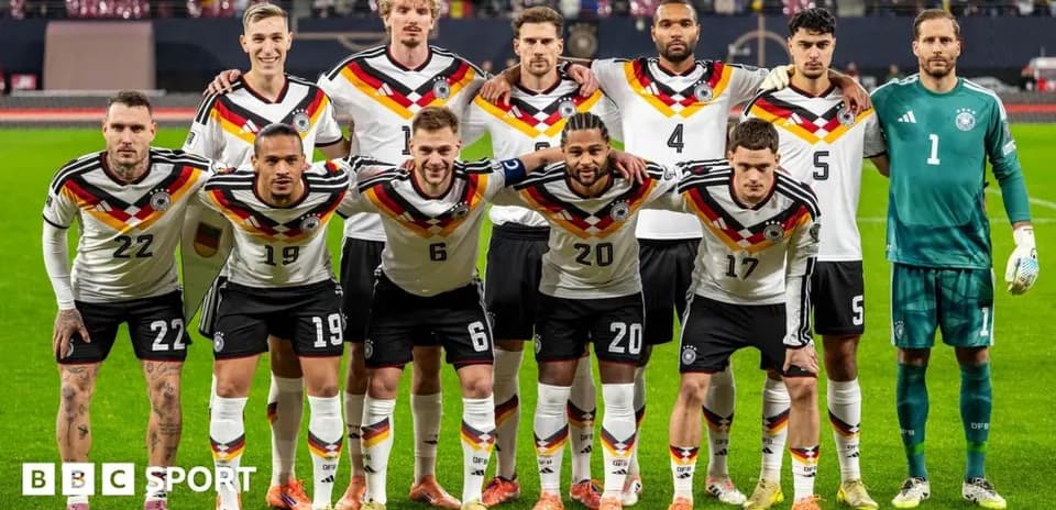 Germany national football team posing for group photo