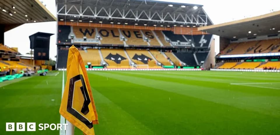 Wolverhampton Wanderers stadium with corner flag visible