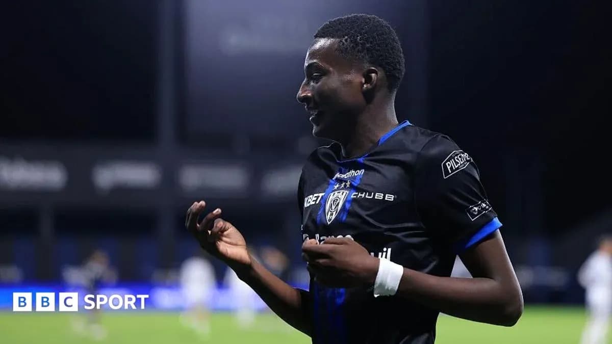 Player celebrating during a football match