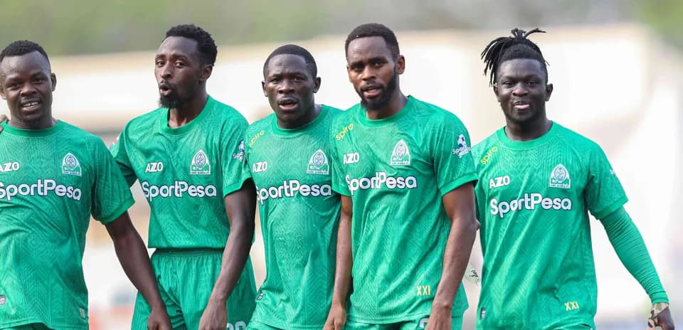 Gor Mahia players celebrating before match